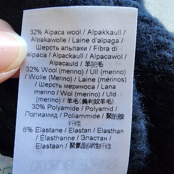 Ganni Alpaca Blend Button-Up Cardigan – Size Small (Oversized Fit) - Picture 12 of 14